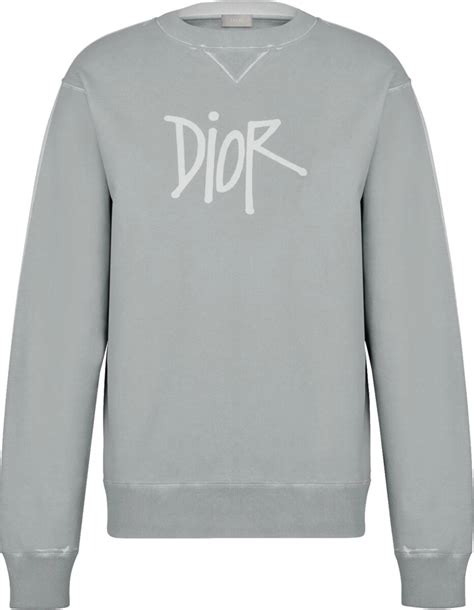 grey dior sweatshirt|dior crewneck sweatshirt.